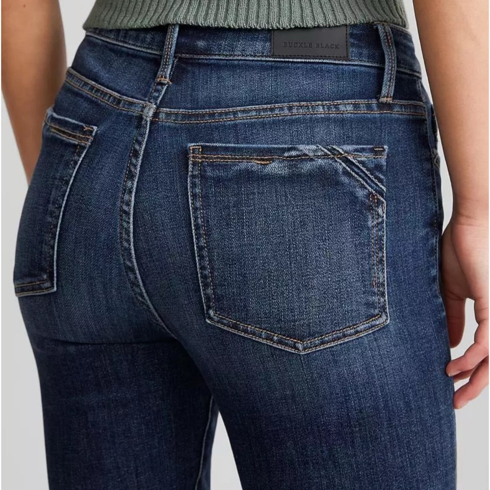 Buckle Black Dark Blue Women's Jeans